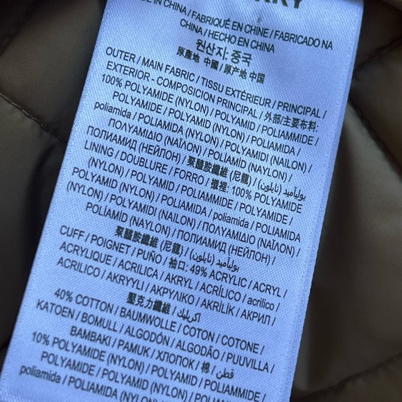 🔥BURBERRY 🔥AUTHENTIC HEATHFIELD FRINTON KNIT CUFFSS QUILTED TAN COLOR JACKET - Picture 6 of 16